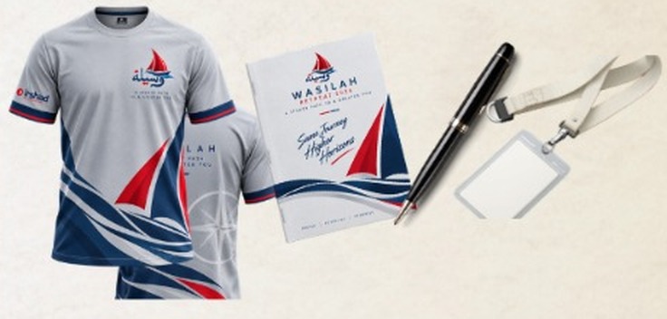 Retreat kit: t-shirt, buku nota, pen dan lanyard